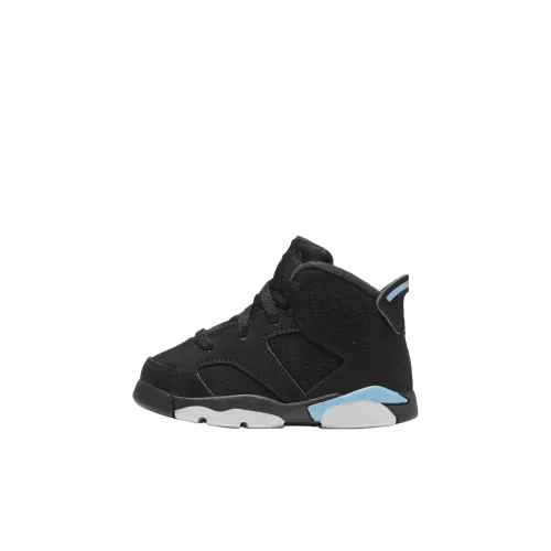 Jordan Air Jordan 6 Анти-KICK и Устойчивый к Износу MID Топ Обувь для малышей Черный Infant и Toddler