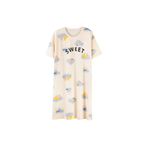 DUSHILIREN 1003 Желтый Женские Ночные сорочки