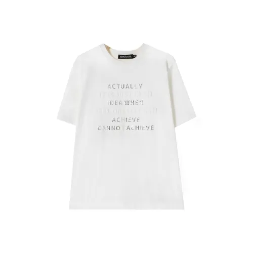 SOON FLOWER Т-рубашка с оборванным рукавом женская белая