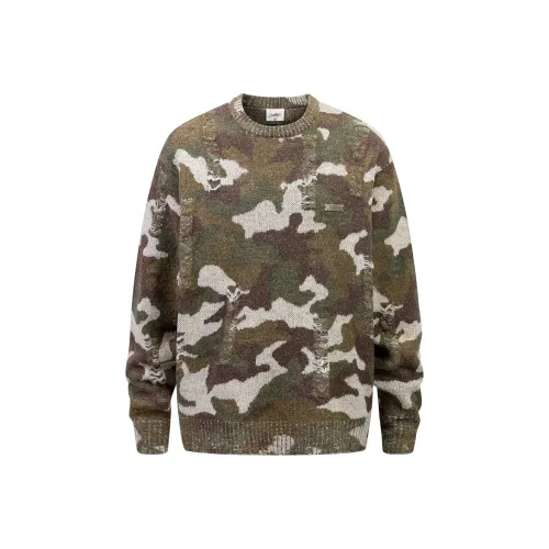 CoosRetro Камуфляж Мужские Свитера