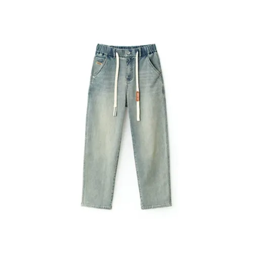 MH Light Blue Stone Washed Men's Jeans MH Светло-голубые джинсы Stone Washed для мужчин