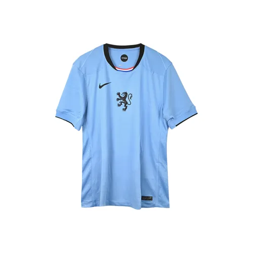 Nike SS25 Футбол Джерси Мужской Синий