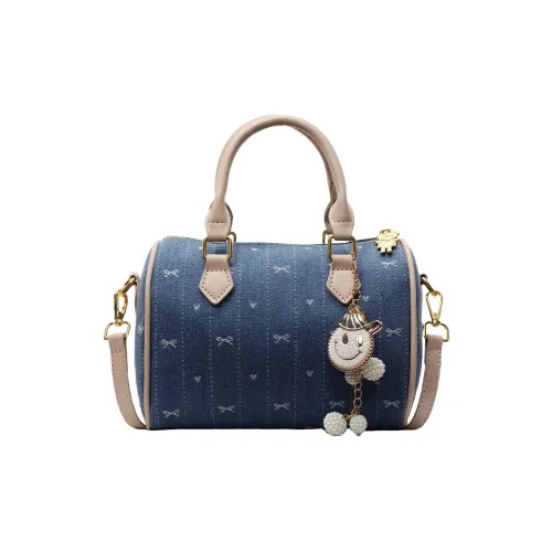 BAODIDAISHU Ткань Бостон Сумка Сумка через плечо Сумка Женская Синяя