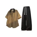 Дюна Желтая Рубашка + Черные Штаны