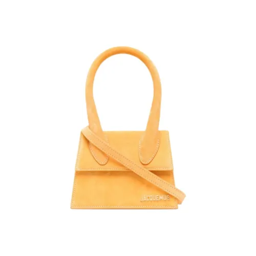 Jacquemus Le Chiquito Замша Сумка-тоут Сумка для покупок Мини Сумка Женская Оранжевая