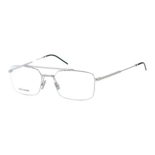 DIOR Ацетат Aviator Оправа для очков Унисекс Серебряный