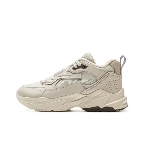 LINING Дышащий и Устойчивый к истиранию Низкий Топ Кэжуал Женский Серый Белый