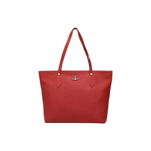 Vivienne Westwood Кожа Тоут Сумка Сумка для покупок Сумка через плечо Женская Красная