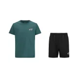 Комплект одежды (Зеленый топ + Черный низ)