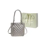 Серебристая +сумка для покупок