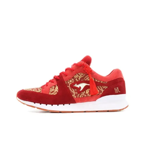 KangaROOS Slip-resistant Abrasion-resistant Low Top Casual Shoes Men's Red KangaROOS Противоскользящие Устойчивые к истиранию Низкие Топ Повседневная Обувь Мужская Красная