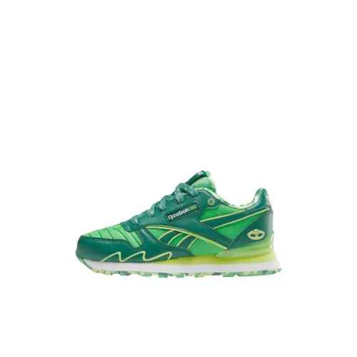 REEBOK Classic Leather Low Топ Детские Лайфстайл Обувь Зеленый Дети Возраст 3-7 Лет