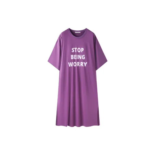 MEITENG Темно-фиолетовый Q25444 Женские Женские Ночные сорочки