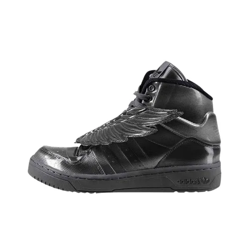 JEREMY SCOTT JS Wings Molded x Adidas Originals Противоскользящие Устойчивые к истиранию Высокие Кроссовки для скейтбординга Мужские Черные