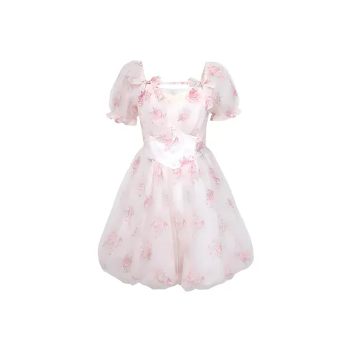 ABBY GODDESS Короткое платье с короткими рукавами женское