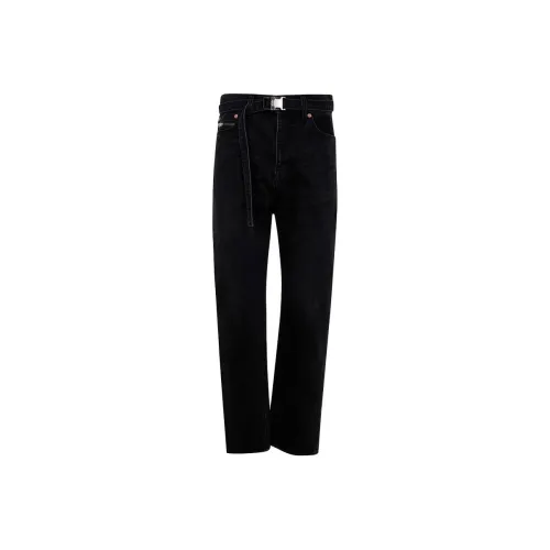 sacai Женские джинсы черного цвета
