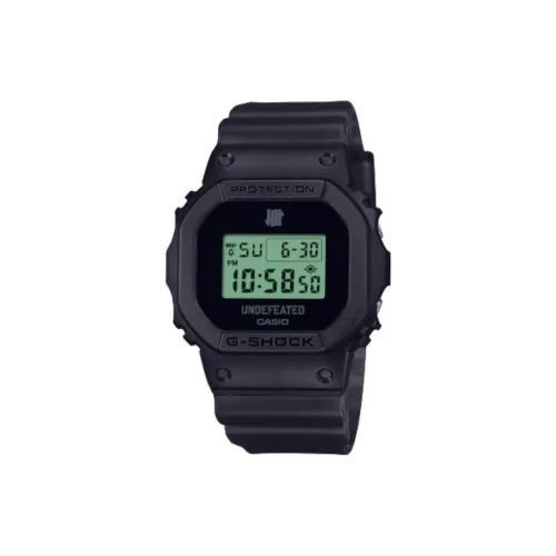CASIO UNDEFEATED Коллаборация 5600 Collection Кварцевый механизм Смольный ремешок Часы Унисекс Зеленый циферблат