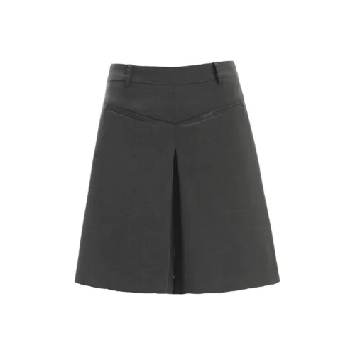 SHIJI Серые шорты-юбка женские повседневные шорты