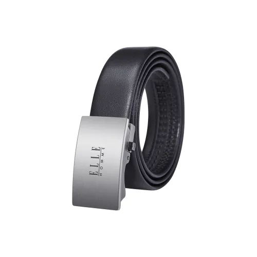ELLE HOMME Корова Кожа Бизнес Офисный Стиль Etiquette Ремень Мужской Серебряный Ширина 3,5 см