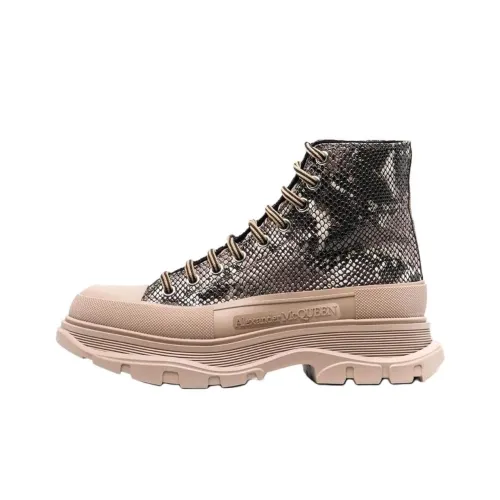 Alexander McQueen Tread Slick Ankle Длина Martin Boot 5 см Женские Черный