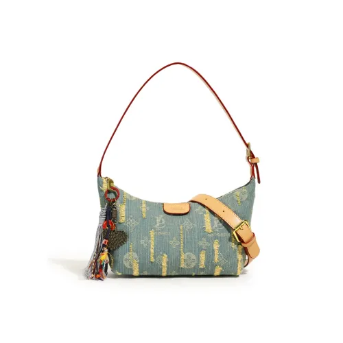 Ceion Keust ПУ (полиуретан) Сумка через плечо Женская Джинсовый синий