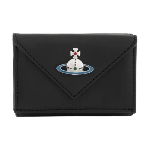 Vivienne Westwood Sheepskin Wallet Unisex Black Вивьен Вествуд Кошелек из овчины Унисекс Черный