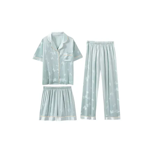 QIAOYUN Пижамный комплект женский светло-зеленый