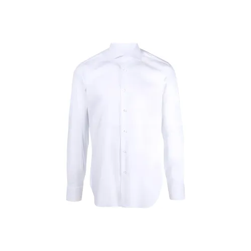 BARBA Белые Мужские Рубашки