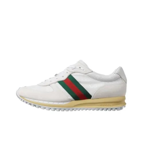 GUCCI RE Motion Low Топ Повседневная обувь Мужская Белая