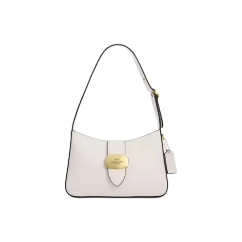 COACH Eliza Телячья кожа Сумка на плечо Средний Женская Белая