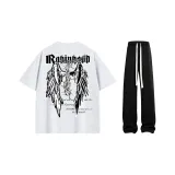 Свитшот Фотиния Серый + Черные Повседневные Штаны