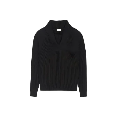 SAINT LAURENT Мужские черные свитеры