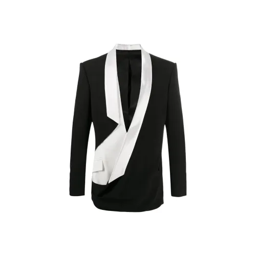 BALMAIN Бизнес-костюм пальто мужской черный