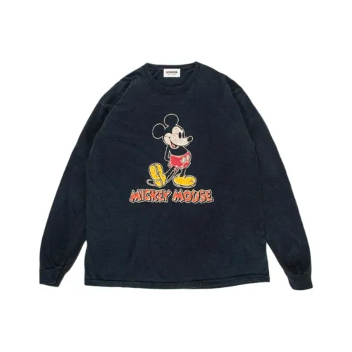 Bowwow SS25 【DISNEY BOW WOW совместная коллекция】Микки Маус LS T-рубашка Унисекс