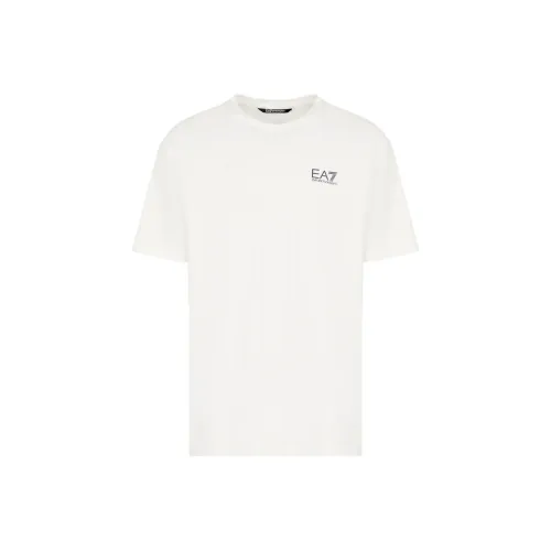 EMPORIO ARMANI EA7 T Рубашка Мужская Звездная Белая