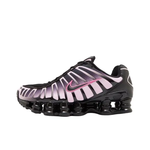Nike Shox TL Series Slip-resistant Abrasion-resistant Low-top Беговые кроссовки Женские Черный Розовый