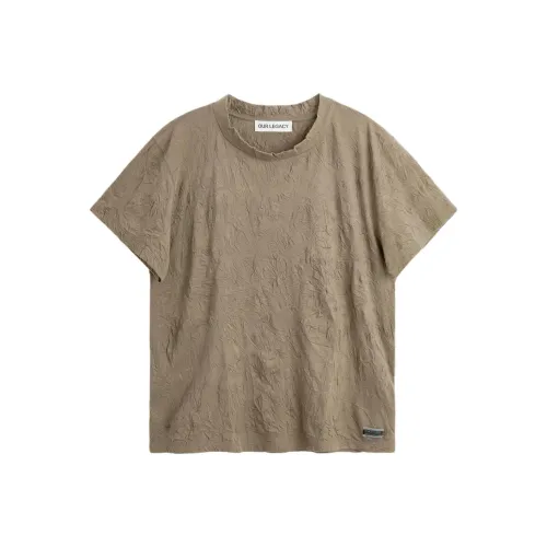 OUR LEGACY SPLASH Capsule Collection Оливковая Мужская T-Рубашка