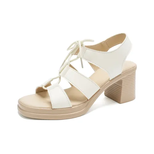 Сандалии Reivanti в римском стиле Женские Бежевые