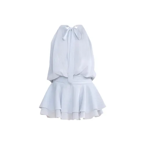 EFCR Голубо-серый Женские Платья без рукавов