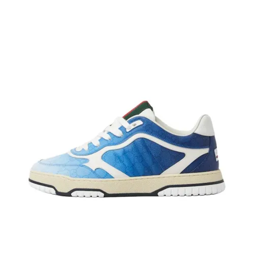 GUCCI RE Web Low Топ Скейтборд Кроссовки Мужские Синие