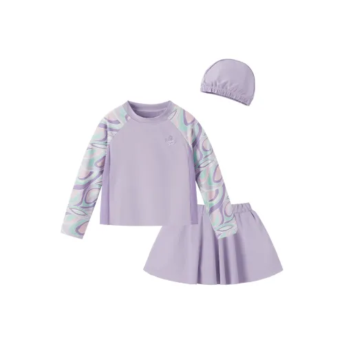 JELLYBABY Детский купальник 2 предмета комплект фиолетовый для детей 3-7 лет