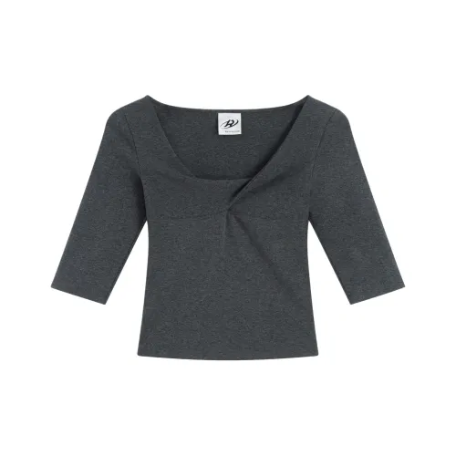 RUNTOTHEFUTURE Серые Женские Футболки