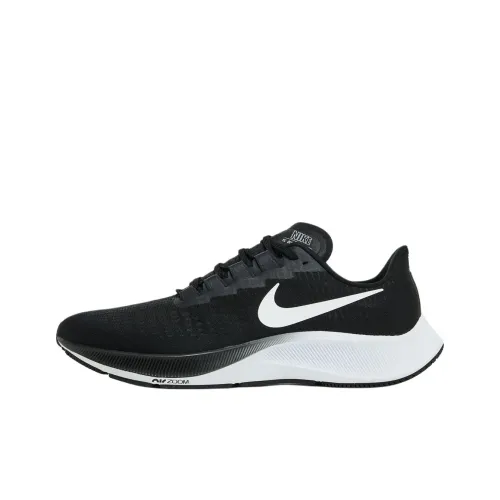 Nike Pegasus 37 Slip-resistant Abrasion-resistant Low Top Casual Running Shoes Men's Black Найк Pegasus 37 Противоскользящий Устойчивый к истиранию Низкий Топ Повседневные Беговые Кроссовки Мужские Черные