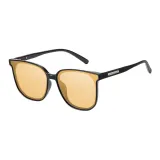 Черная резинка с светло-чайными линзами