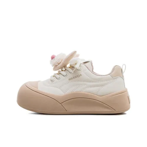 Warrior Легкий визуально увеличивает рост Низкий топ Повседневная обувь Женская Бежевый хаки