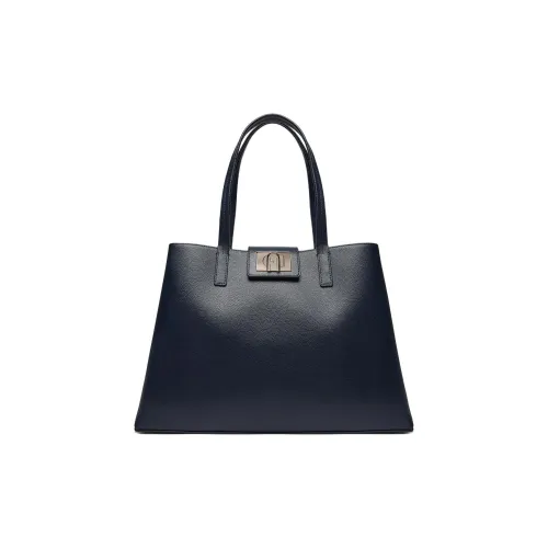 Furla 1927 Collection GRAIN LEATHER Тоут Сумка Сумка для покупок Сумка Большая Женская Морской Синий