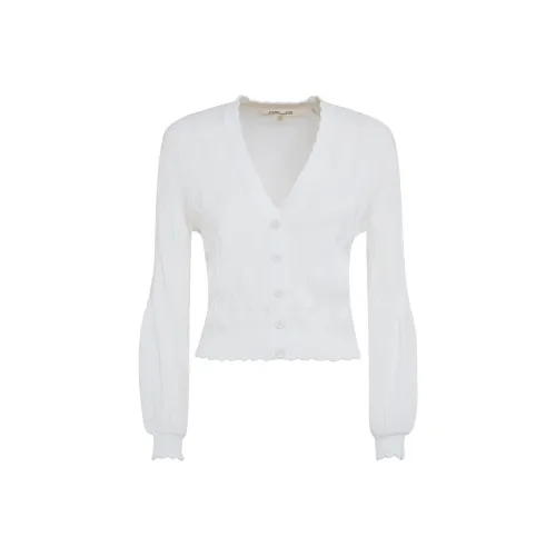 Diane von Furstenberg FW24 Трикотаж Женский Айвори Белый