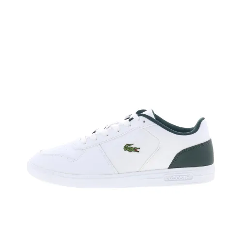 LACOSTE Slip-resistant Abrasion-resistant Low Top Skateboard Shoes Men's White Gray ЛАКОСТ Слип-резистентный Аbrasion-resistant Низкий Топ Скейтборд Кроссовки Мужские Белый Серый