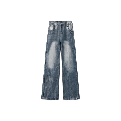 SAME FLOW Синие Унисекс Джинсы