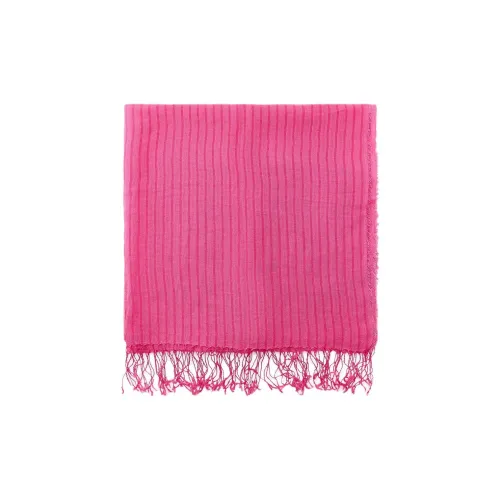 ZARA Linen Knitted Scarves Women's Dark Fuchsia ZARA Льняные Вязаные Шарфы Женские Темный Фуксия